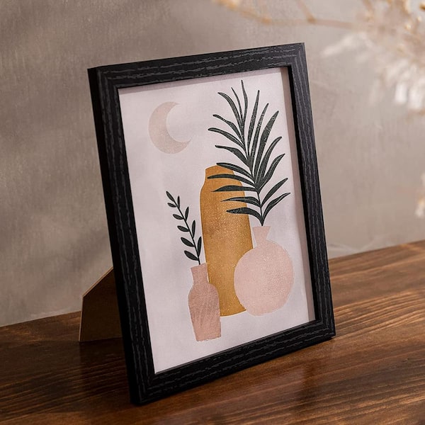 8 in. x 10 in. Black Picture Frames Set of 10