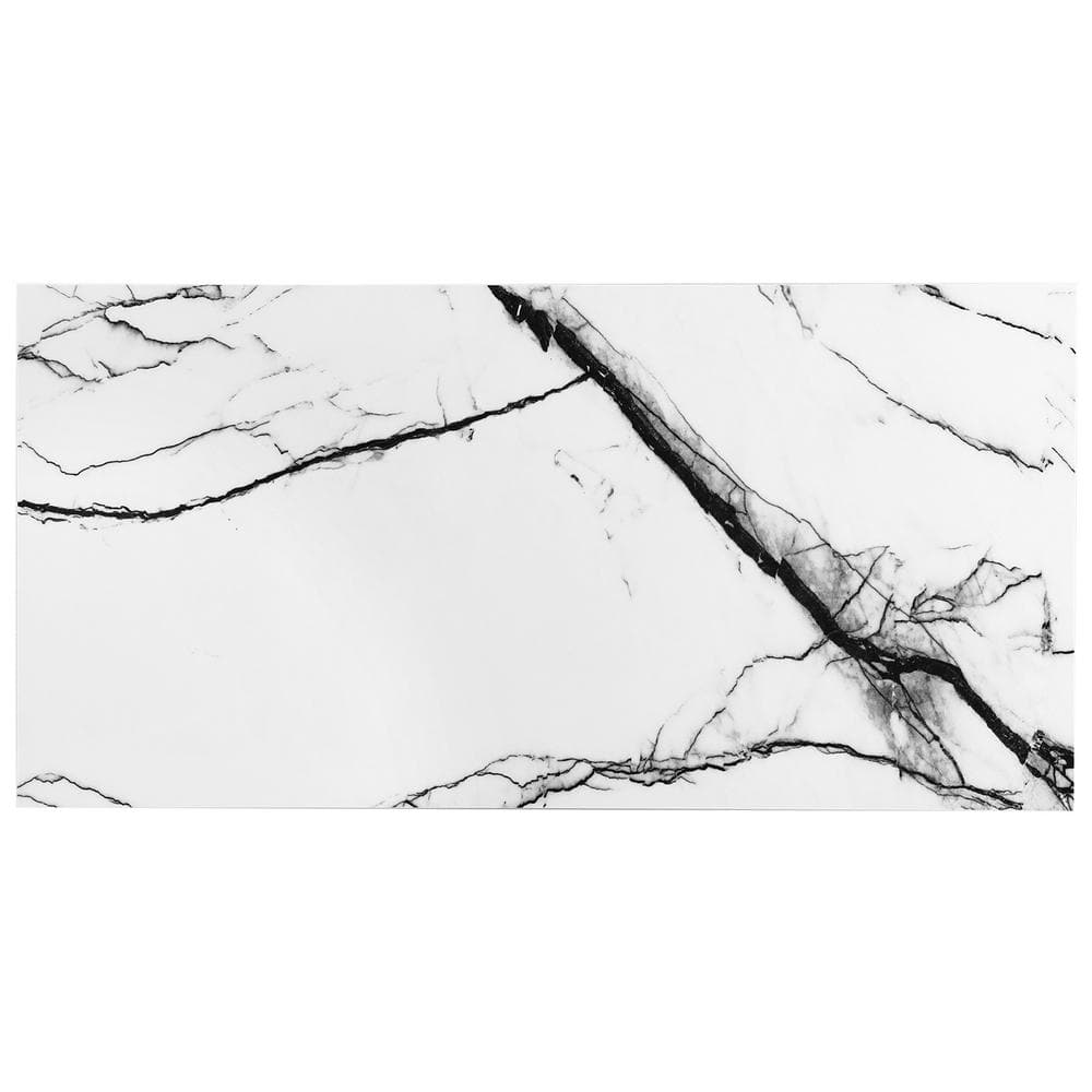 Magnus Breach 11.81 x 23.62 Polished Porcelain Marble-Look Tile