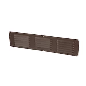 16 in. x 4 in. Rectangular Brown Weather Resistant Aluminum Soffit Vent
