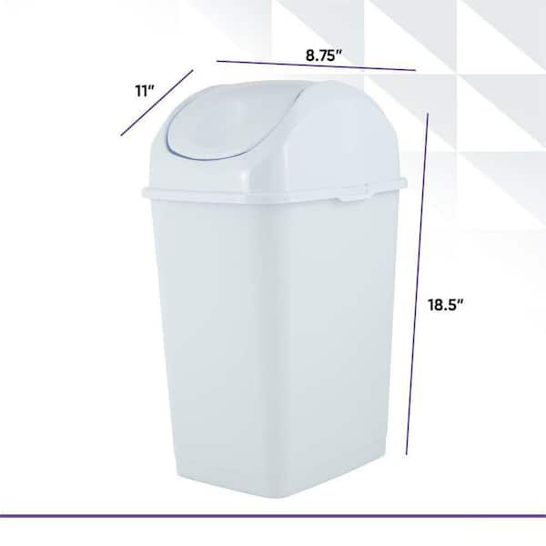 1pc 7l Kitchen Bathroom Trash Can With Lid For Countertop Or Sink Hanging,  Suitable For Cabinet/bathroom/office/camping And 6 Rolls/120pcs Small Garbage  Bags, Suitable For Kitchen/bathroom/office/bedroom Trash Can, Colored  Portable Strong Rubbish Bags