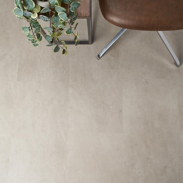 Cippia Slate Beige 28 MIL x 12 in. W x 24 in. L Click Lock Waterproof Luxury Vinyl Plank Flooring (23.45 sq. ft./Case)