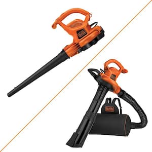 12 AMP 250 MPH 400 CFM Corded Electric 3-In-1 Backpack Leaf Blower, Vacuum & Mulcher