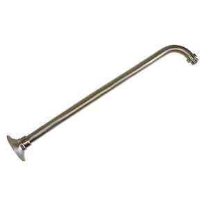18 in. 90 Degree Shower Arm and Flange in Brushed Nickel
