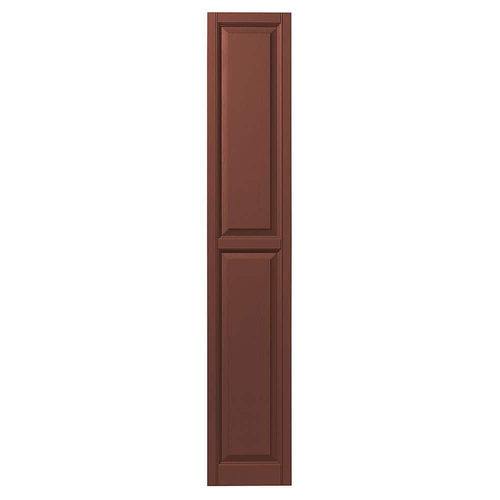 15 in. x 71 in. Raised Panel Polypropylene Shutters Pair in Red price history on PriceWatchPro