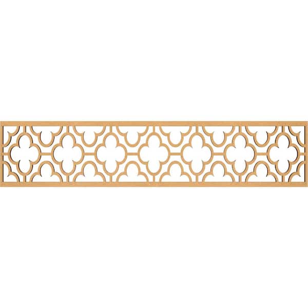 Ekena Millwork Chicago Fretwork 0.375 in. D x 46.75 in. W x 10 in. L MDF Wood Panel Moulding