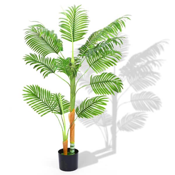 6 ft. Artificial Palm Tree Plant, Fake Faux Tropical Palm Plant for Home Christmas