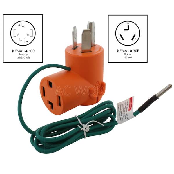 Ideal For Garden Appliances 10 Amp 3 Pin Orange Flex Connector 