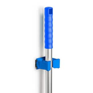Universal Garage Wall Mount Tool Holder 3 in. Durable Plastic Mounts to Wall or Rail (Sold Separate) Blue (2-Pack)