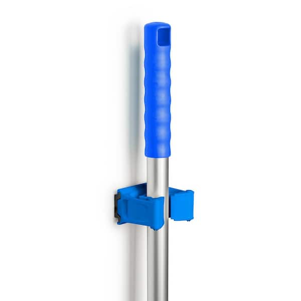 TOOLFLEX Universal Garage Wall Mount Tool Holder 3 in. Durable Plastic Mounts to Wall or Rail (Sold Separate) Blue (2-Pack)