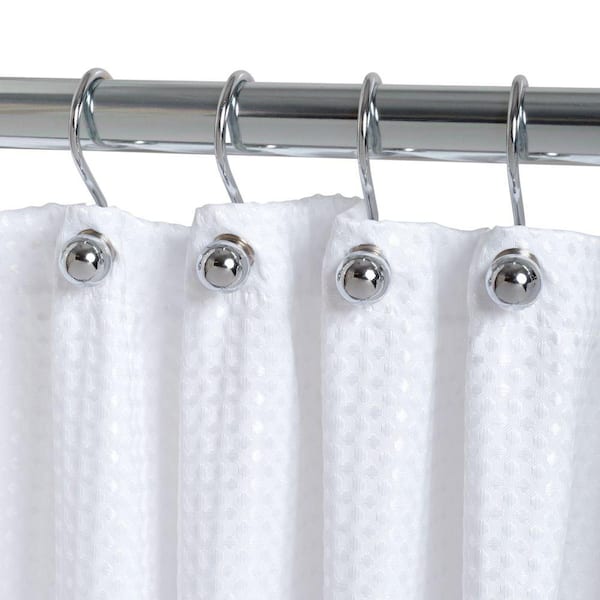 Glacier Bay Shower Hooks with Ball End in Chrome (12-Pack