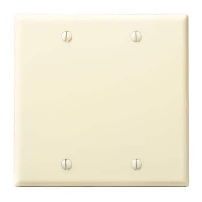 25 Pack Lot Single Gang 1-Gang Blank Wall Face Plate Outlet Switch Cover Ivory 