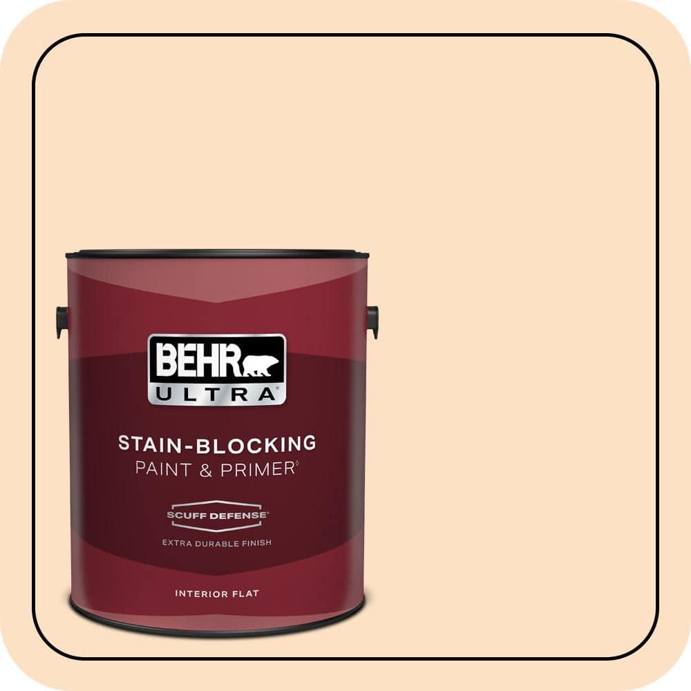 1 gal. #290C-2 Creamy Beige Extra Durable Flat Interior Paint & Primer price history on PriceWatchPro