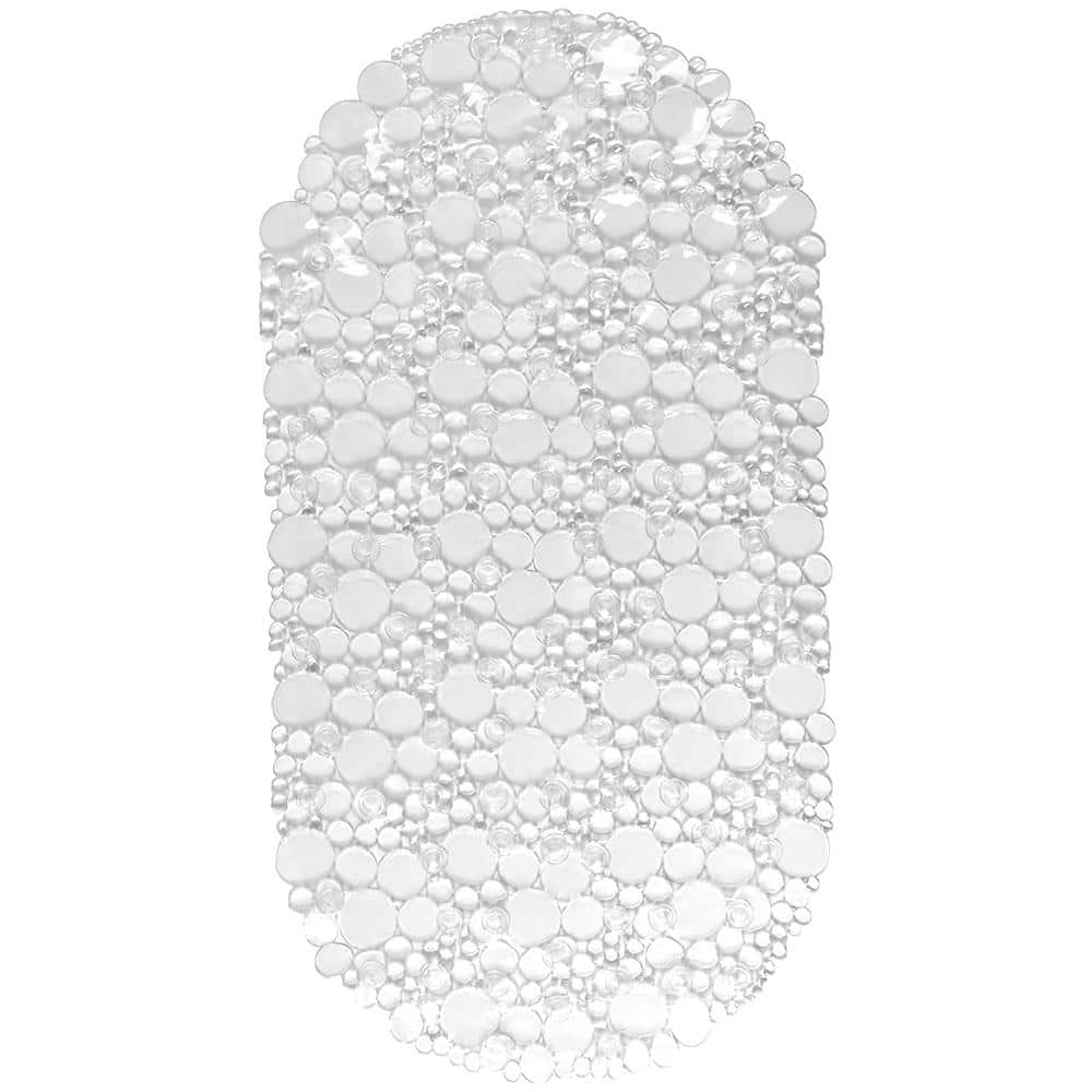 Bubbles Non-Slip Oval Bathtub Mat Clear 28 L x 15 W price history on PriceWatchPro