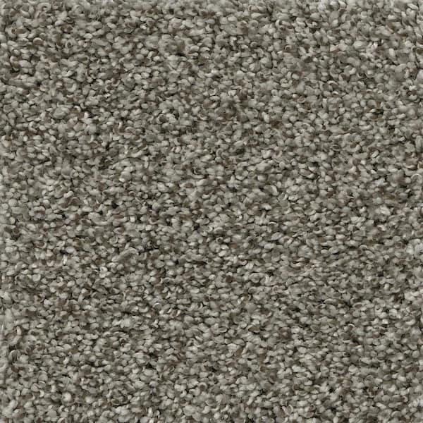 Home Decorators Collection Trendy Threads II - Groovy - Gray 60 oz. SD Polyester Texture Installed Carpet