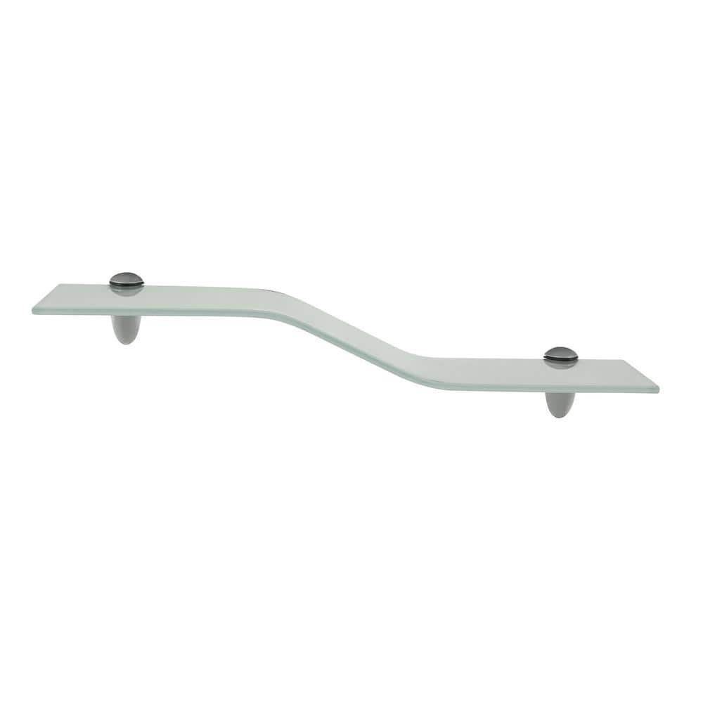 6 in. x 18 in. Opaque Mini Wave Glass Shelf price history on PriceWatchPro