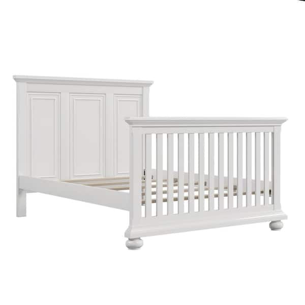 Polibi White Full Size Conversion Kit Bed Rails for Convertible