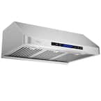 Supreme Series 36 in. 1000 CFM Ducted Under Cabinet Range Hood in Stainless Steel with Remote Control