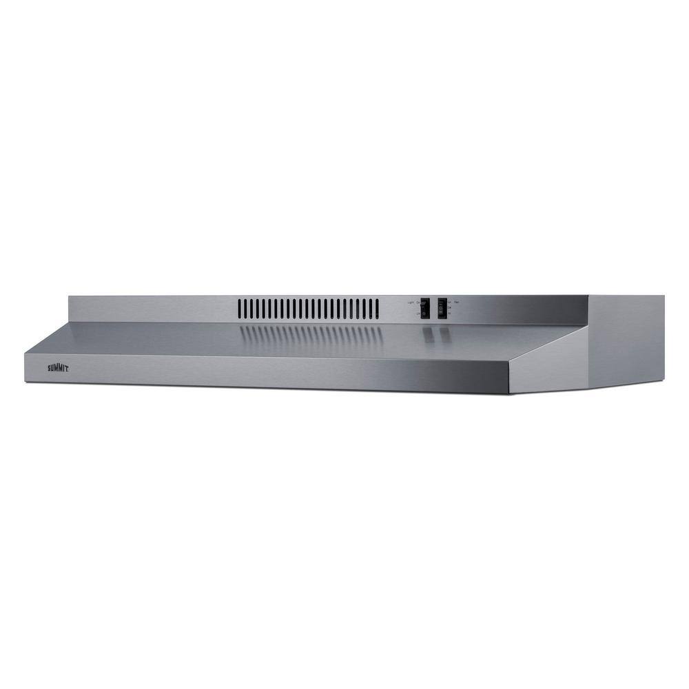 Summit 36" Stainless Steel Convertible Under Cabinet Range Hood