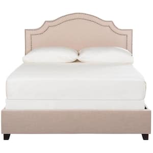Theron Off-White/Beige Full Upholstered Bed
