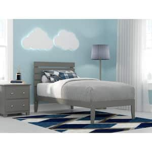 Oxford Twin Bed with USB Turbo Charger in Grey