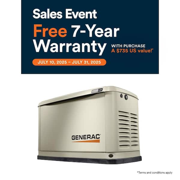 24,000 Watt - Dual Fuel Air- Cooled Whole House Home Standby Generator, Smart Home Monitoring
