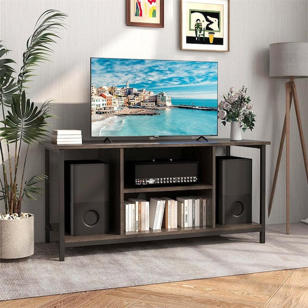Grey tv stand 50 inch discount