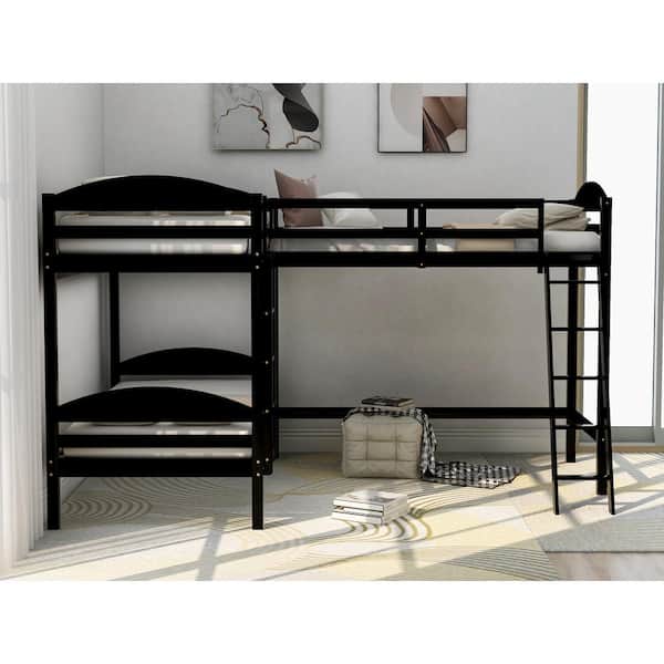 Over Twin Wood Bunk Bed Frame, Lulu Twin Loft Bed Assembly Instructions