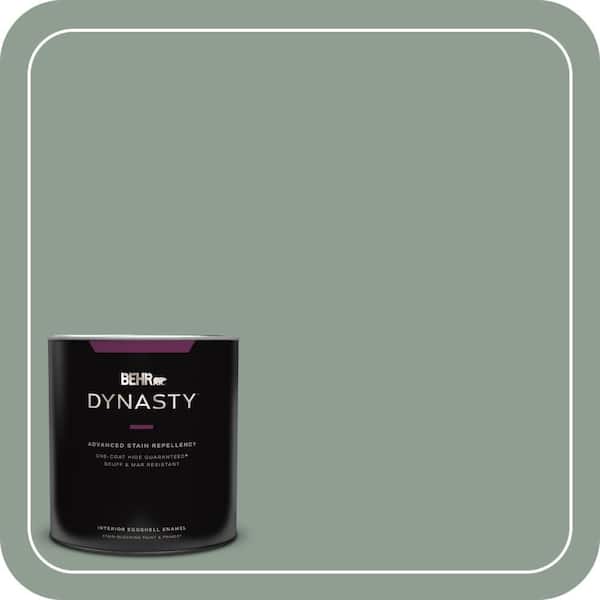 BEHR DYNASTY 1 qt. #ICC-104 Balsam Fir Eggshell Enamel Interior Stain-Blocking Paint & Primer