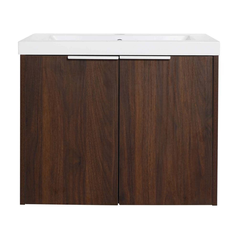 23.60 in. W x 18.1 in. D x 19.30 in. H Single-Sink Wall-Mounted Bath Vanity