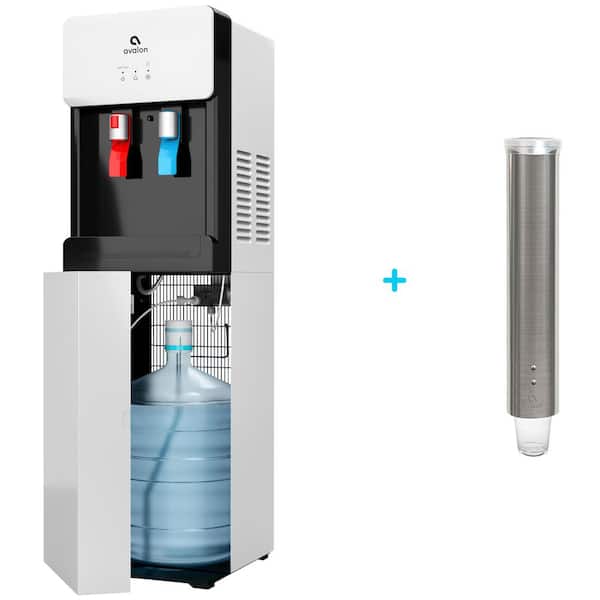 Avalon A6 Bottom Loading Water Cooler Dispenser Plus Cup Dispenser in WhiteA6WCD The Home Depot