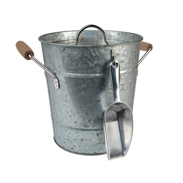 Artland Galvanized Ice Bucket with Liner and Scoop 10372A