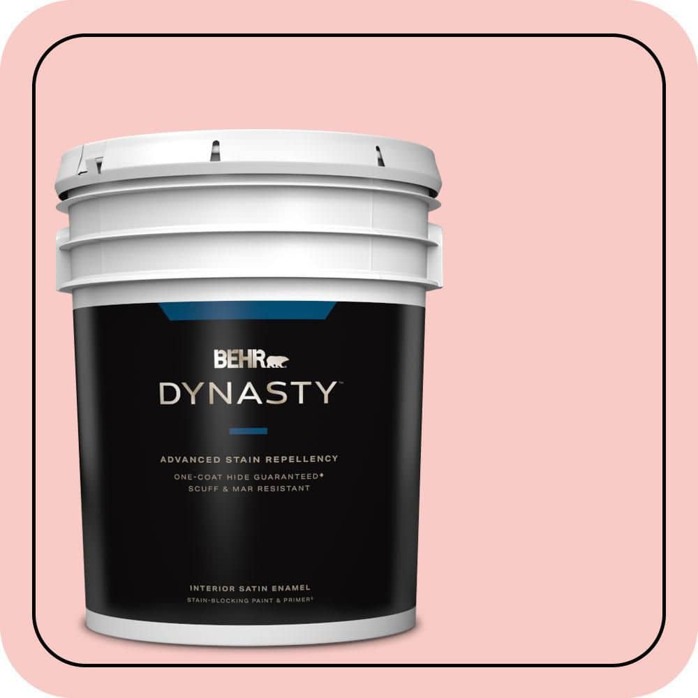 5 gal. #160C-2 Flush Pink Satin Enamel Interior Stain-Blocking Paint & Primer price history on PriceWatchPro