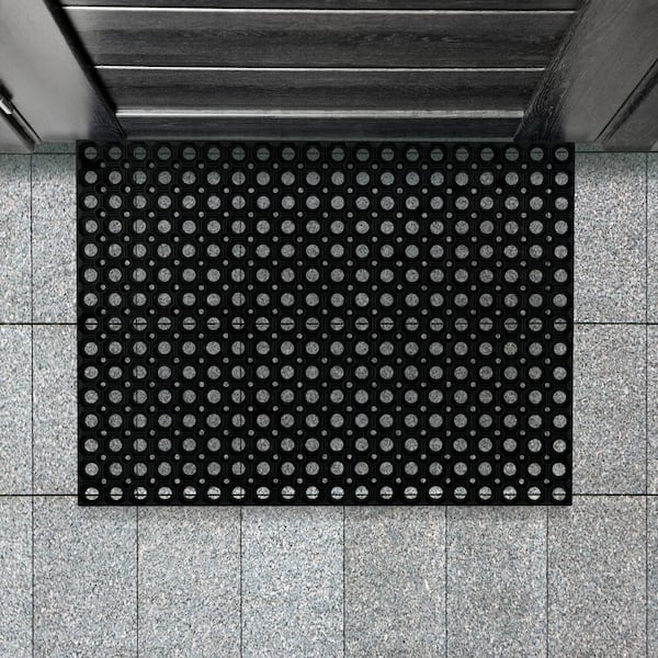 Doortex Octomat All Seasons Black Outdoor Entrance Mat - 24 in. x 32 in.
