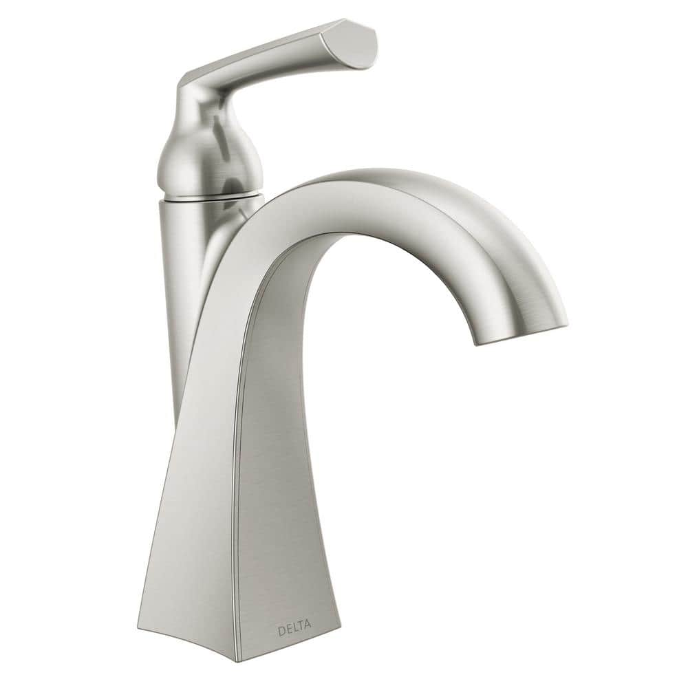 Delta Portwood Single Hole Single-Handle Bathroom Faucet in SpotShield store Brushed N