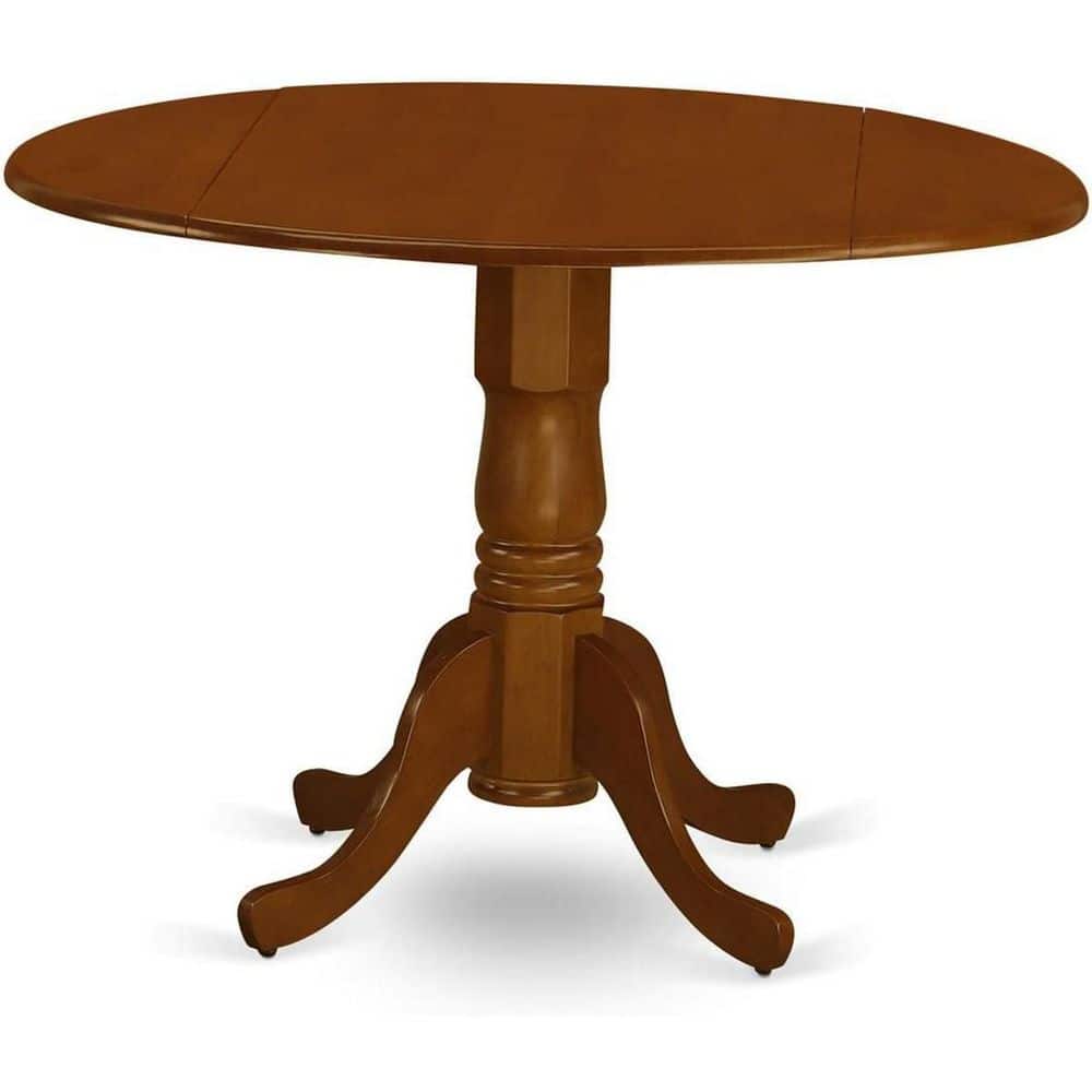 3-Piece Buttermilk and Cherry Solid Wood Top-Dining Room Set with Dropleaf-Seats 4 Breakfast Table