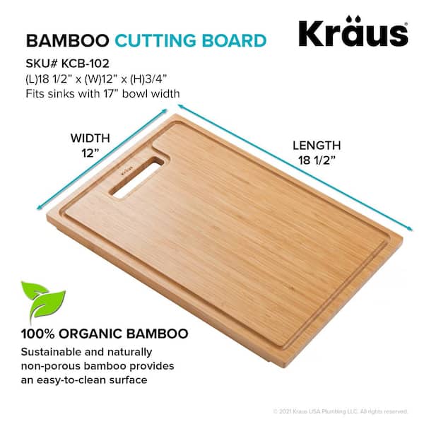 Bamboo Cutting board Over Sink/bench Large to fit Cetifo Sink 50cm
