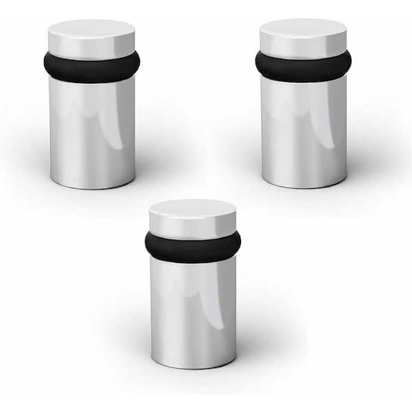 Floor Door Stopper - Quickly Installed Wall Protector from Door Knobs - Mounting Hardware Included - Round Shape