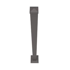 VersaRail 2.5 in. x 2.5 in. x 45 in. Matte Bronze Aluminum Rail Post with Trim