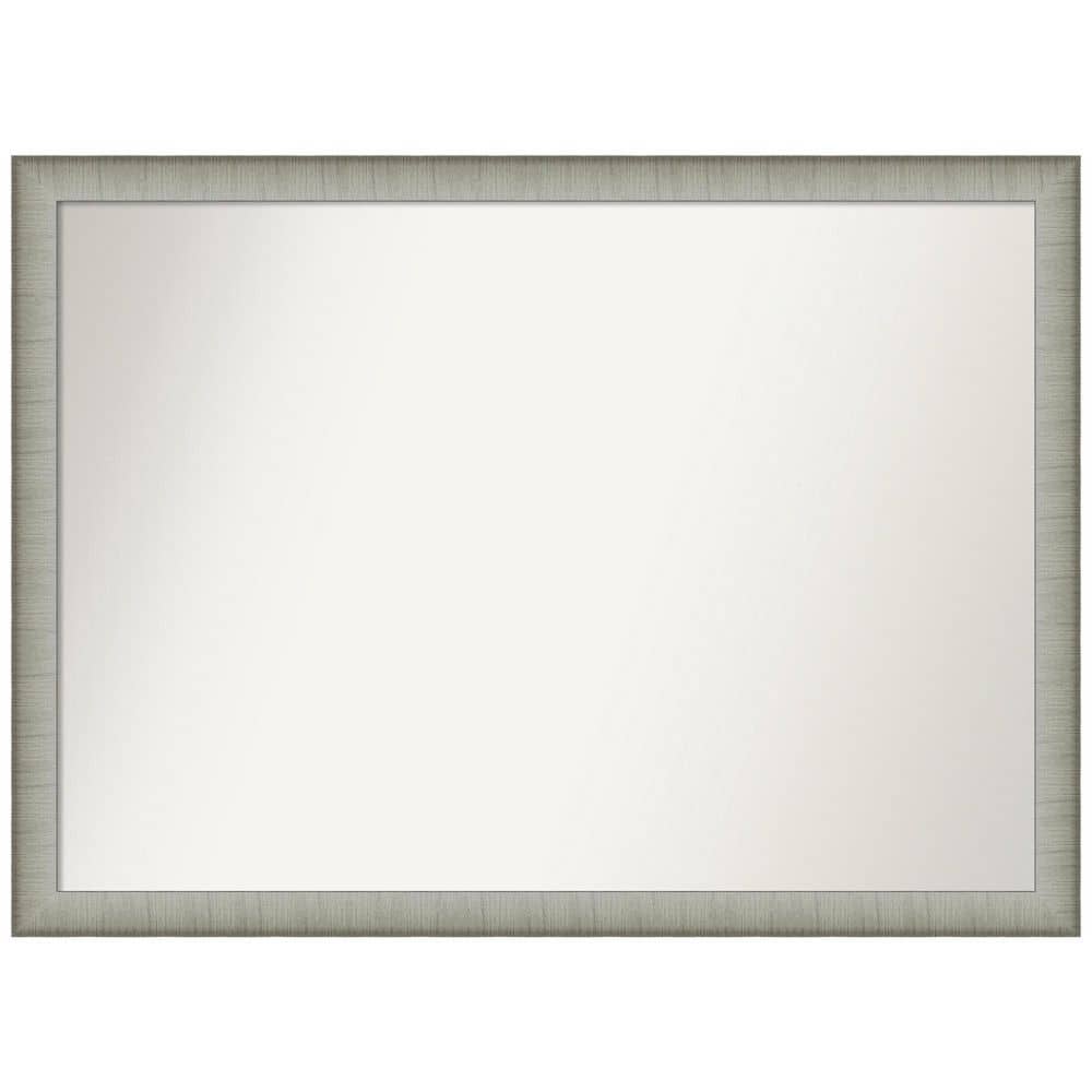Amanti Art Elegant Brushed Pewter Narrow 41 in. W x 30 in. H 