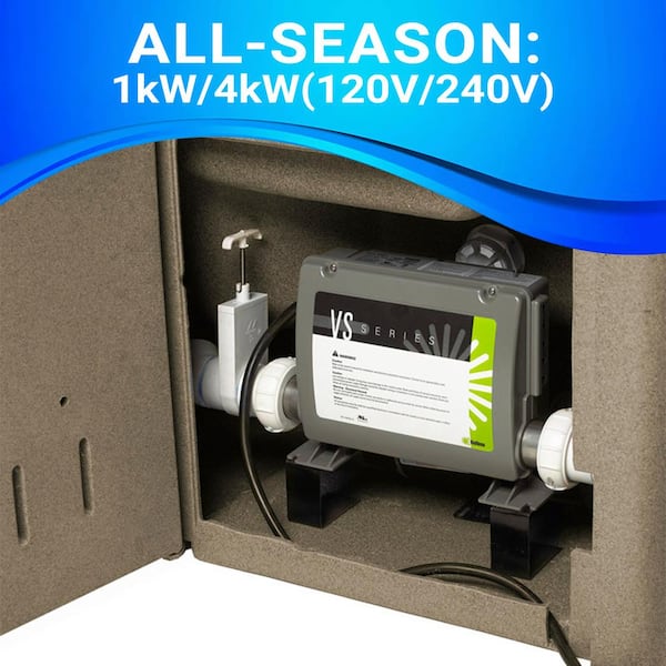 AquaLife Current 14-Jet 120 V Hot Tub, Seats 3-4, 3 Passive
