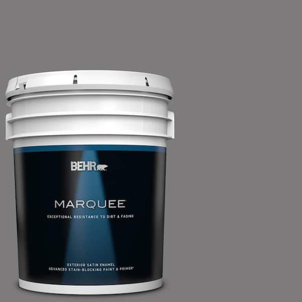 BEHR MARQUEE 5 gal. #BXC-58 Stormy Gray Satin Enamel Exterior Paint & Primer