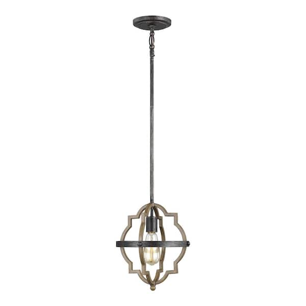 Generation Lighting Socorro 1 -Light Stardust Rustic Farmhouse Hanging Mini Pendant