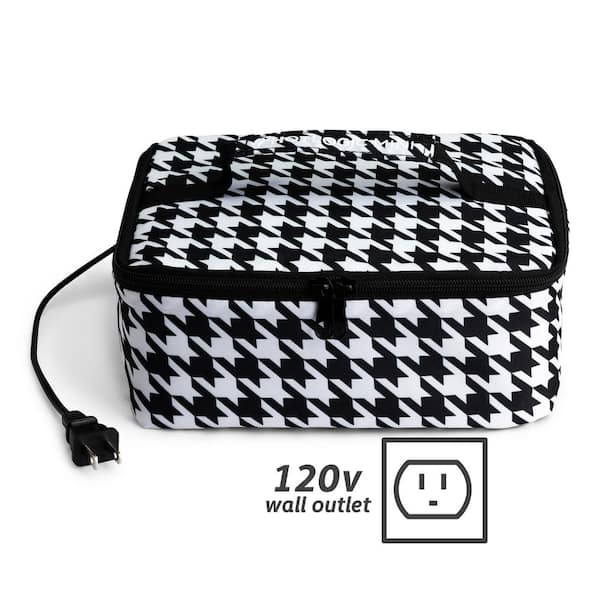 HOTLOGIC 45-Watts Houndstooth Portable Oven Food Warming Tote 16801056-HND  - The Home Depot
