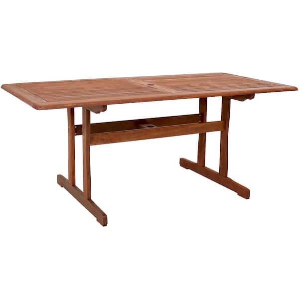 Sunnydaze Decor Meranti Wood 6-Foot Dining Table