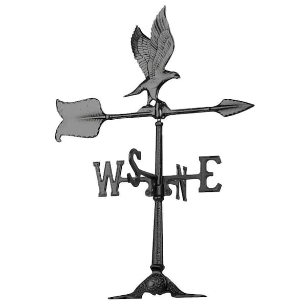 Whitehall Products 24 in. Black Eagle Accent Weathervane
