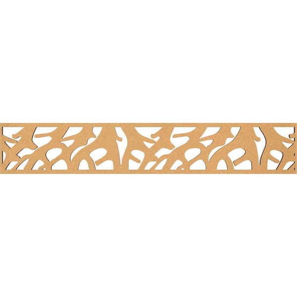 Ekena Millwork Manton Fretwork 0.375 in. D x 46.625 in. W x 8 in. L MDF Wood Panel Moulding