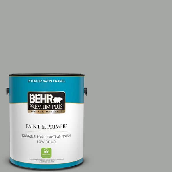BEHR PREMIUM PLUS 1 gal. #PPU25-16 Chain Reaction Satin Enamel Low Odor Interior Paint & Primer