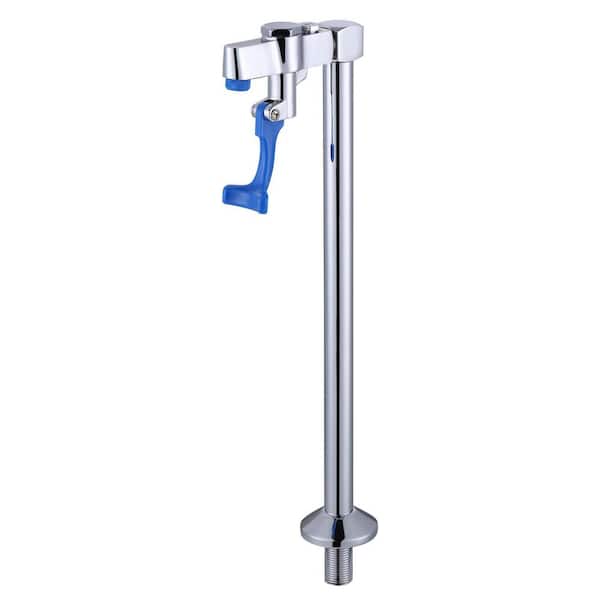 13.6 in. Push-Back Single-Handle Beverage Faucet with 3 adapters in Chrome