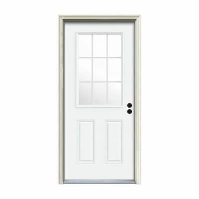 9 Lite - Steel Doors With Glass - Steel Doors - The Home Depot