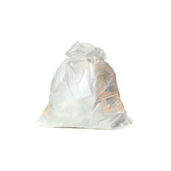 SafePro 32TBW, 15x9x30-Inch, White Trash Bag, 100/CS